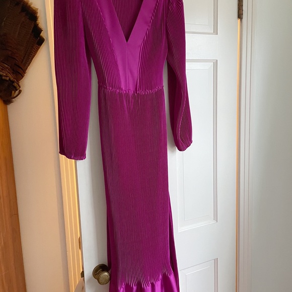 Milly Pink Pleated Vivianna Dress - Picture 6 of 7